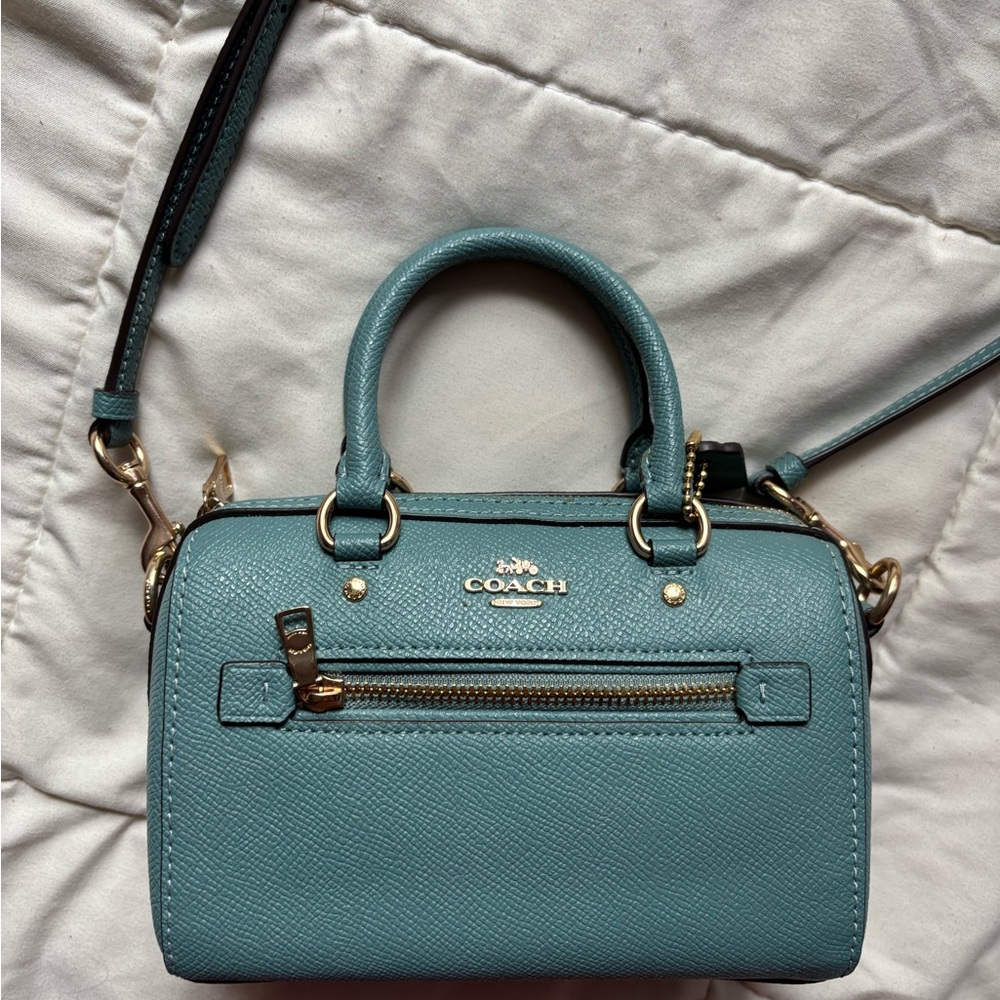 Coach Teal Mini Dempsey Bag